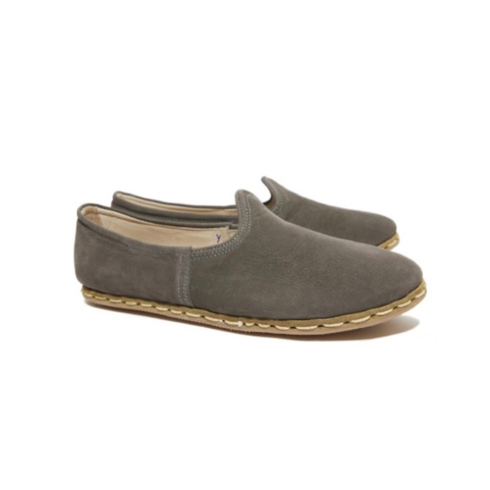 Sabah Shoes Leather size 37 Gray Suede